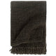 Vidaxl Plaid 160x210 cm Baumwoll -Anthrazit und Braun