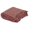 Vidaxl Plaid 125x150 cm Baumwollweinrot