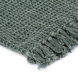 Vidaxl Plaid 125x150 cm Baumwolle dunkelgrün - afbeelding 3
