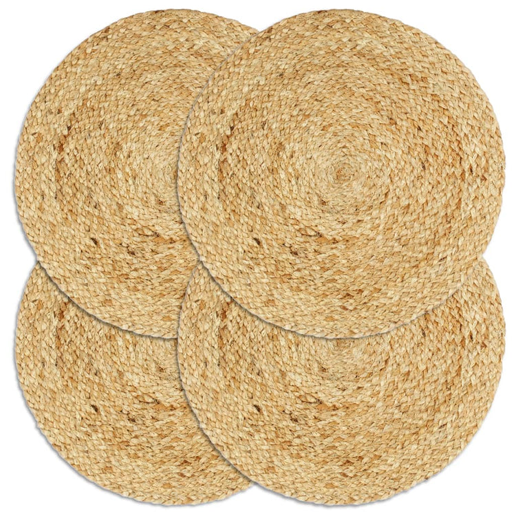 VIDAXL -Taschen 4 STs rund 38 cm Jute natürlich