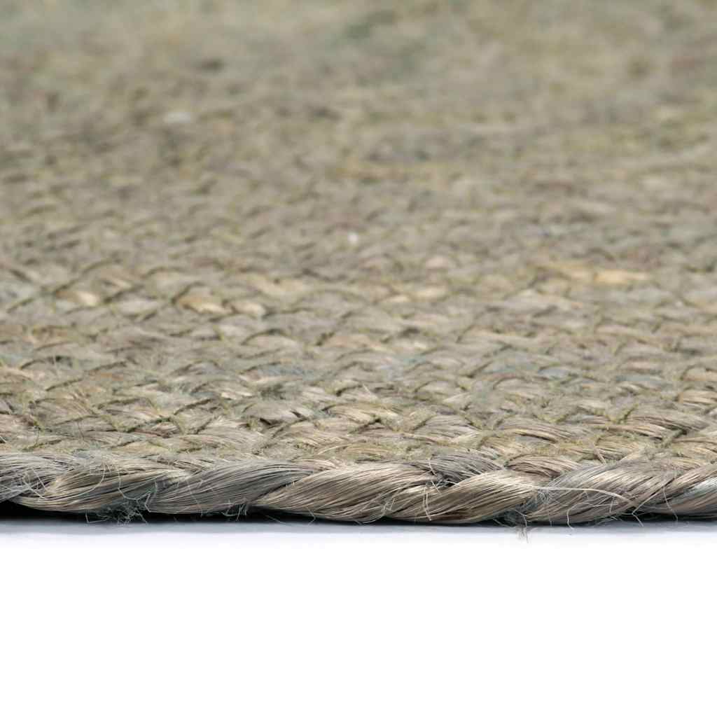 Vidaxl -Taschen 4 STs rund 38 cm Jute einfach grau