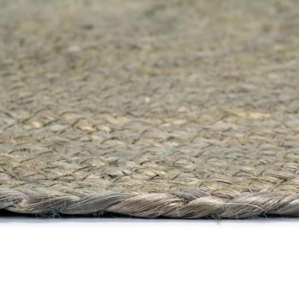 Vidaxl -Taschen 6 STs rund 38 cm Jute einfach grau