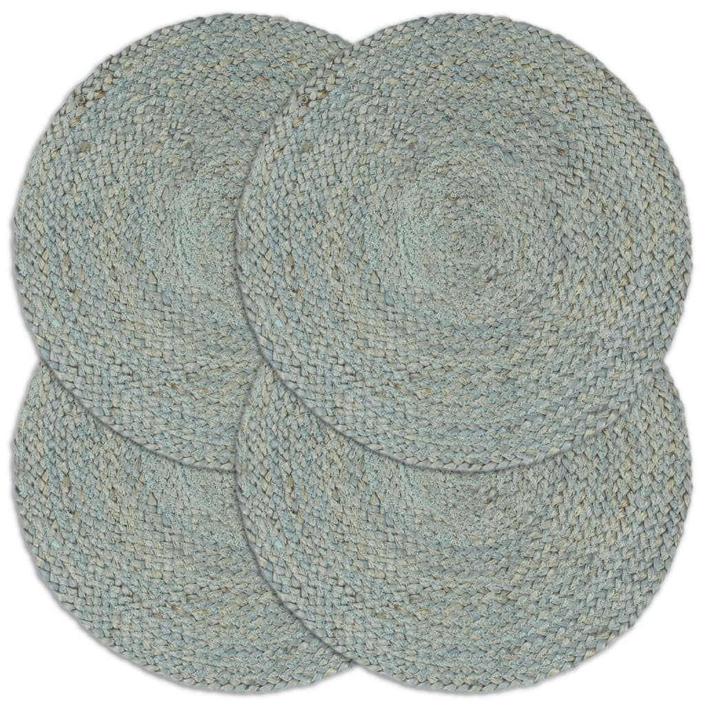 Vidaxl -Taschen 4 Sts um 38 cm Jute Olivengrün