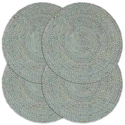 Vidaxl -Taschen 4 Sts um 38 cm Jute Olivengrün