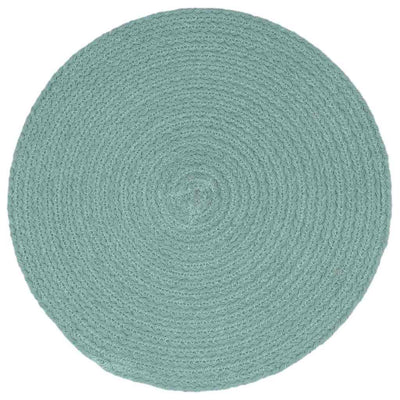 Vidaxl -Placemats 4 Sts rund 38 cm Baumwollschaltgrün