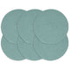 Vidaxl -Placemats 6 Sts rund 38 cm Baumwollschaltgrün