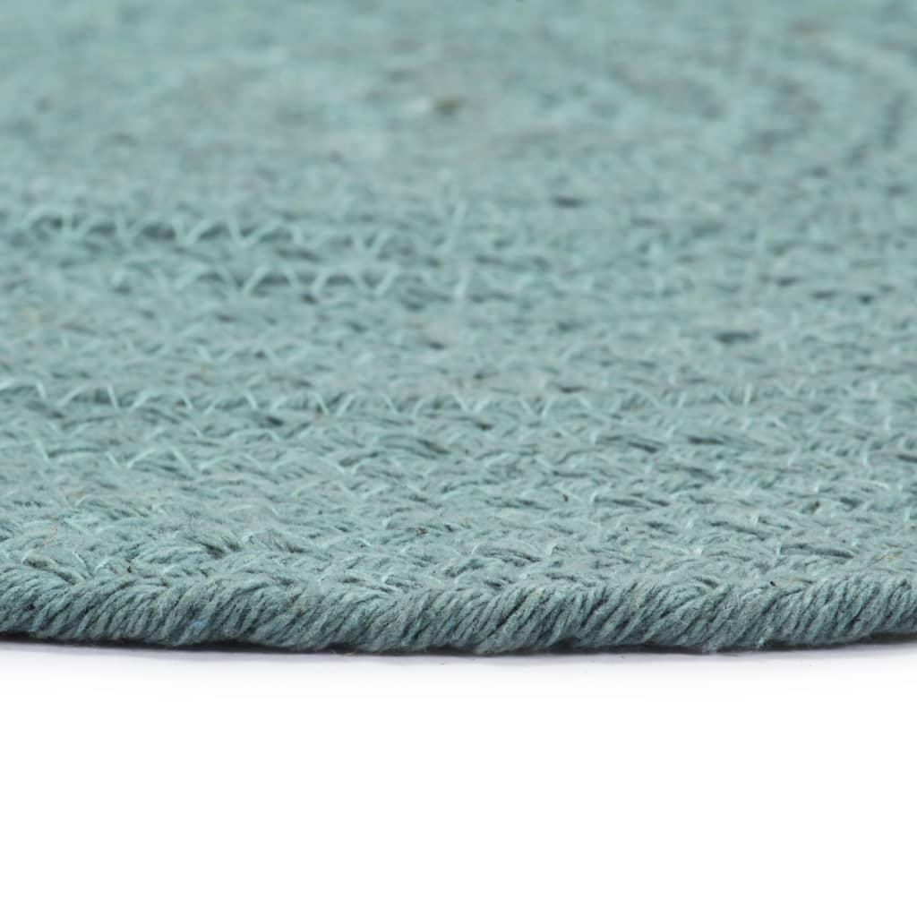 Vidaxl -Placemats 6 Sts rund 38 cm Baumwollschaltgrün