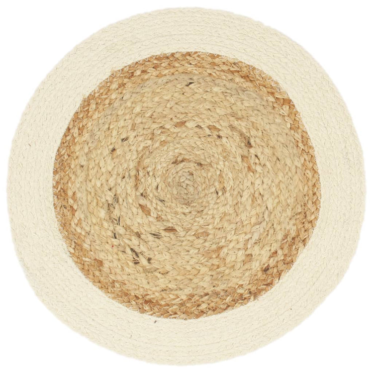 VIDAXL -Taschen 6 Sts um 38 cm Jute und Baumwolle