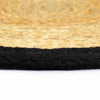 VIDAXL -Taschen 4 ST 38 cm Jute und Baumwolle Natural und Schwarz
