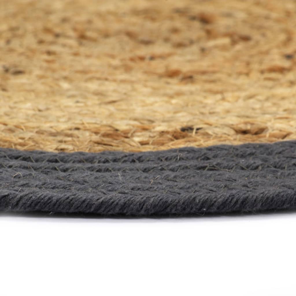 VIDAXL -Taschen 4 ST 38 cm Jute und Baumwolle und Anthrazit