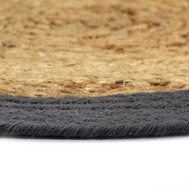 VIDAXL -Taschen 4 ST 38 cm Jute und Baumwolle und Anthrazit