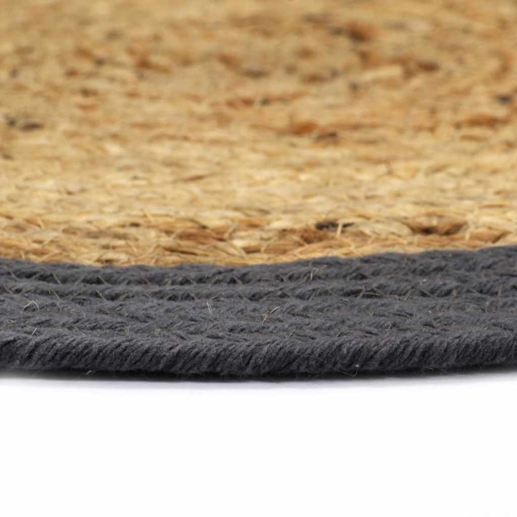VIDAXL -Taschen 6 ST 38 cm Jute und Baumwolle und Anthrazit