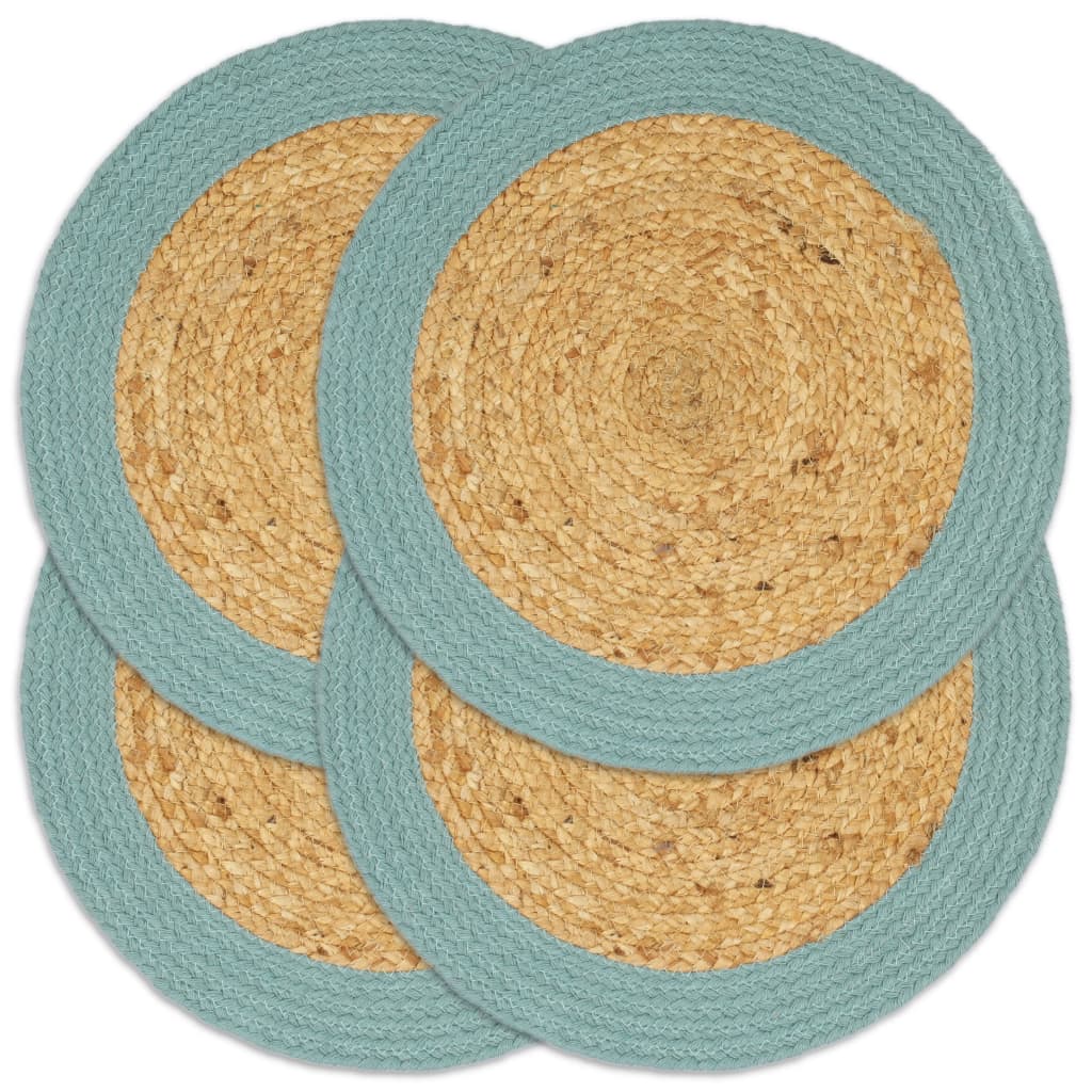 VIDAXL -Taschen 4 ST 38 cm Jute und Baumwolle und grün