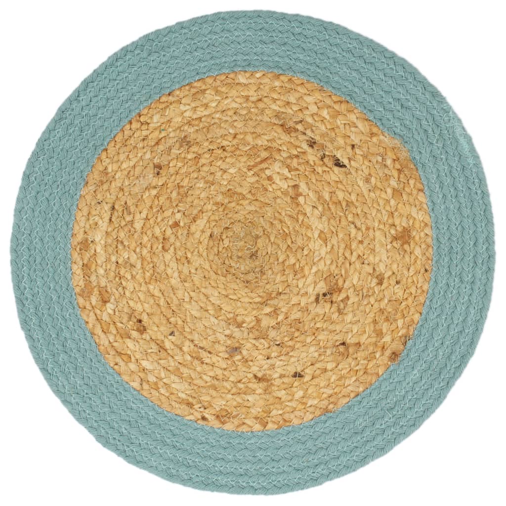 VIDAXL -Taschen 4 ST 38 cm Jute und Baumwolle und grün