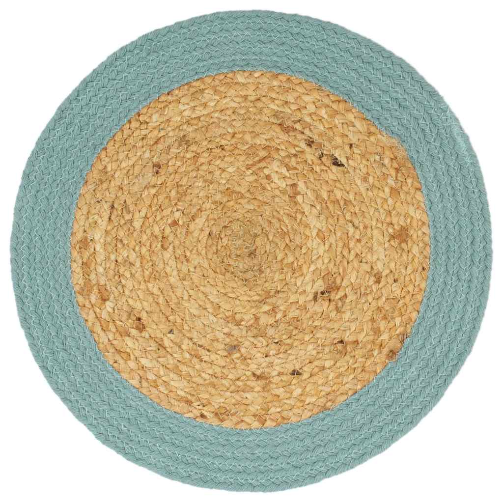 VIDAXL -Taschen 6 ST 38 cm Jute und Baumwolle und grün