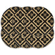 Vidaxl -Taschen 6 Sts rund 38 cm Jute Schwarz