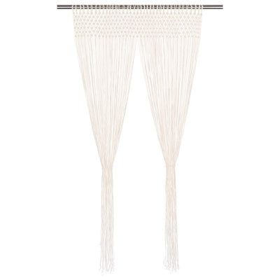 Vidaxl Vorhang Macramé 140x240 cm Baumwolle