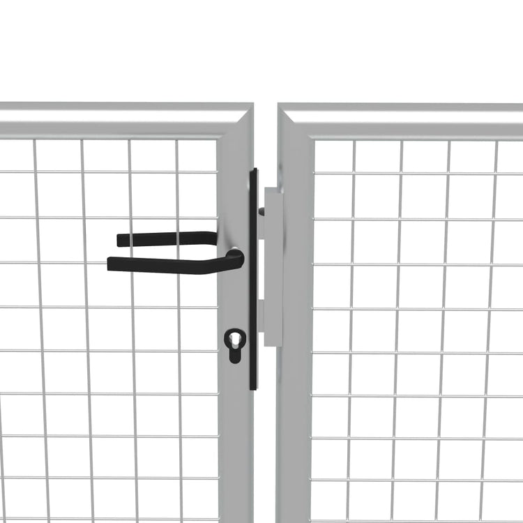 VIDAXL -Anschluss 415x150 cm verzinkter Stahl Silber gefärbt