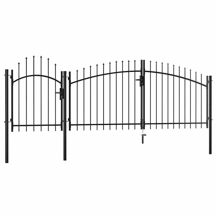 Vidaxl Port 1,5x4 m Stahlschwarz