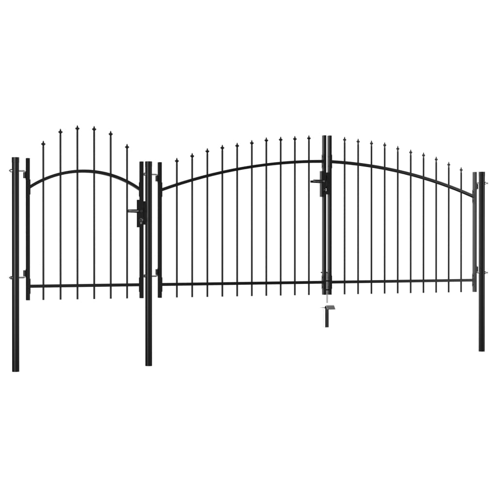 Vidaxl Port 2x4 m Stahlschwarz