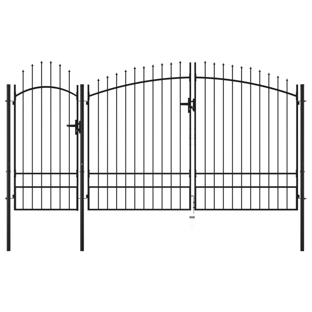 Vidaxl Port 2.45x4 m Stahlschwarz