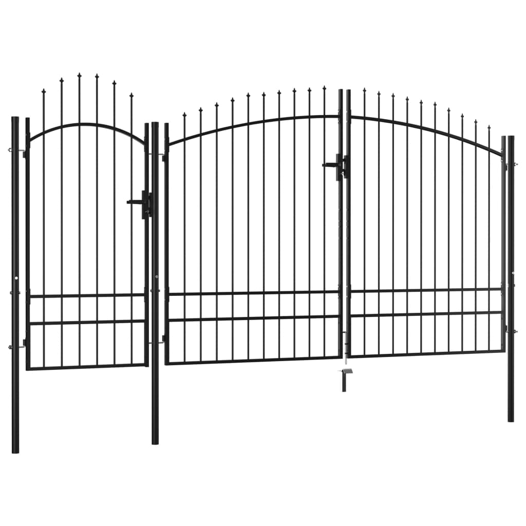 Vidaxl Port 2.45x4 m Stahlschwarz