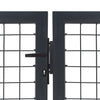 VIDAXL -Anschluss mit Posts 350x120 cm Stahlanthrazit