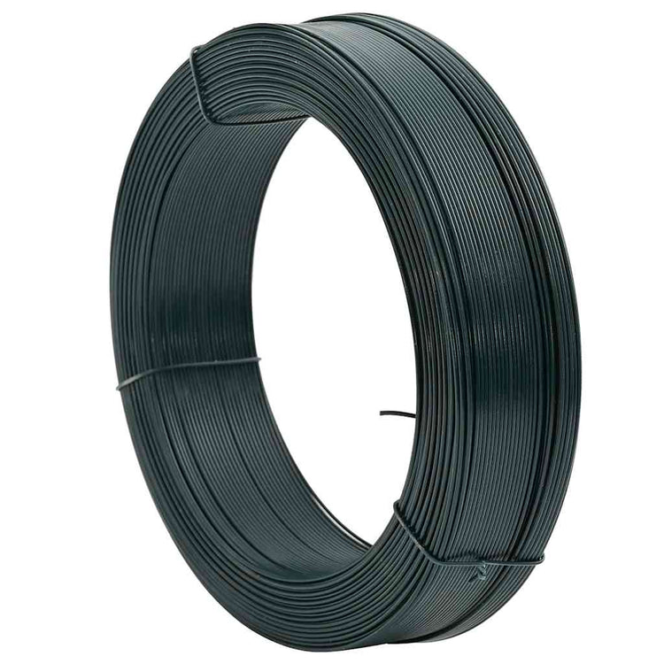 Vidaxl Hekbind -Gewinde 250 m 2,3 3,8 mm Stahl schwarzgrün