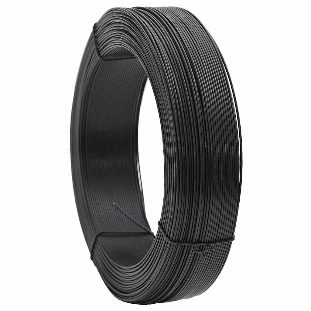Vidaxl Hekbind -Gewinde 250 m 2,3 3,8 mm Stahlanthrazit