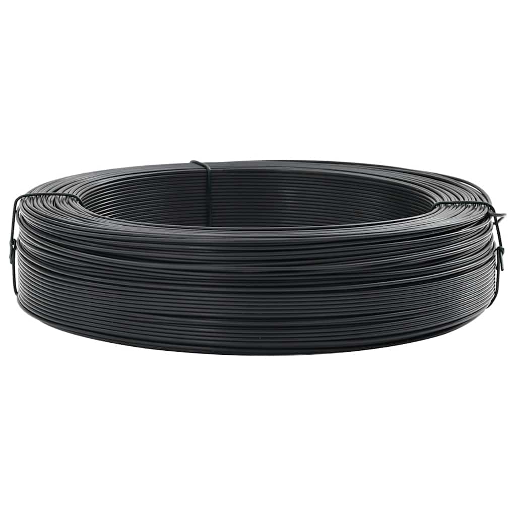 Vidaxl Hekbind -Gewinde 250 m 2,3 3,8 mm Stahlanthrazit