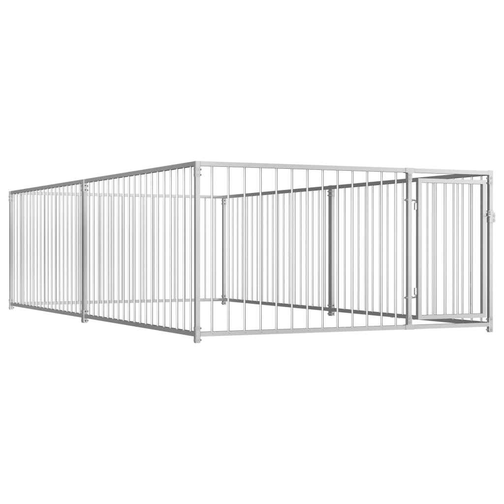 Vidaxl -Hundezwinger für Außen 200x400x100 cm