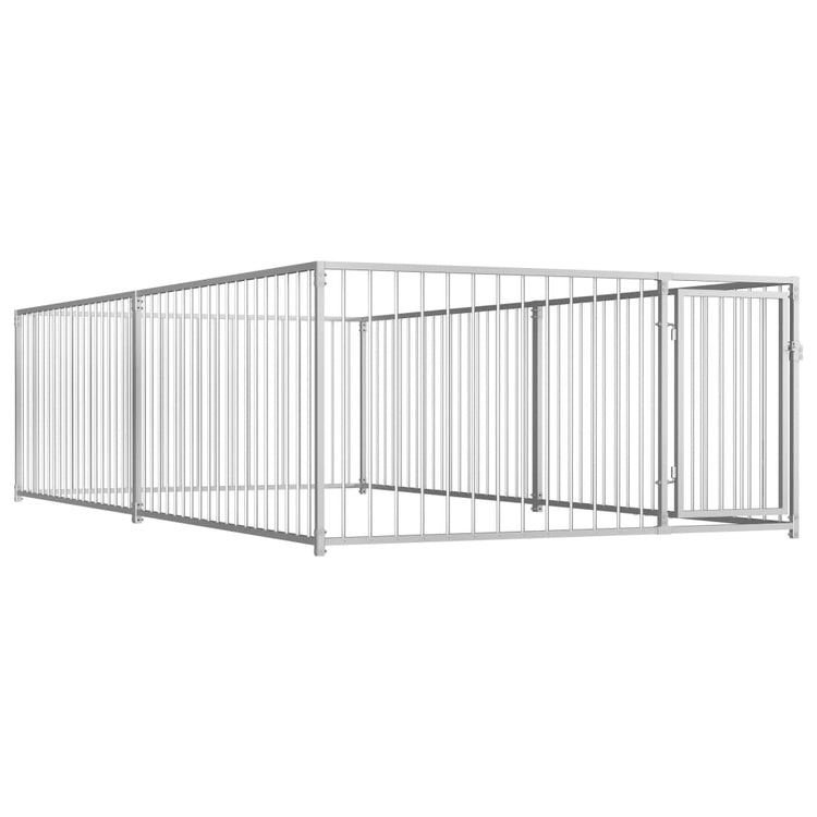 Vidaxl -Hundezwinger für Außen 200x400x100 cm