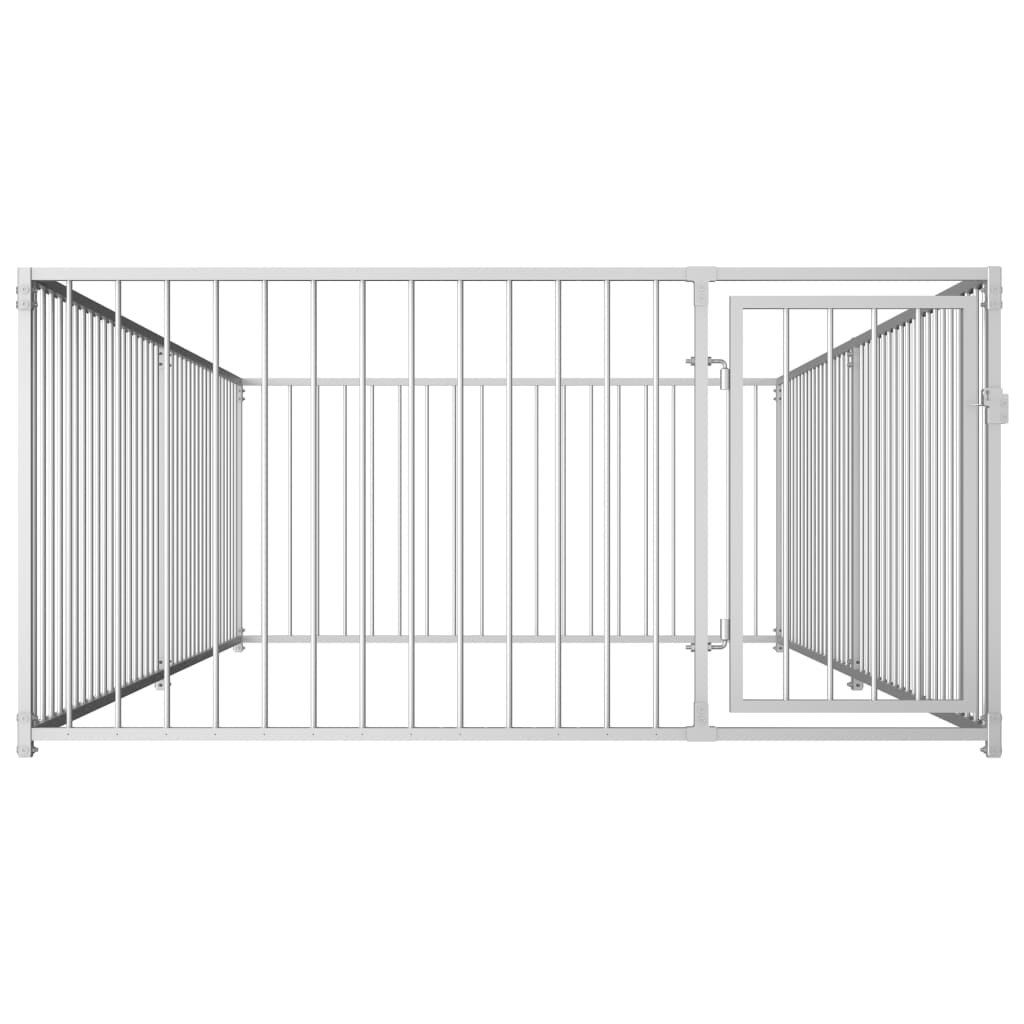 Vidaxl -Hundezwinger für Außen 200x400x100 cm