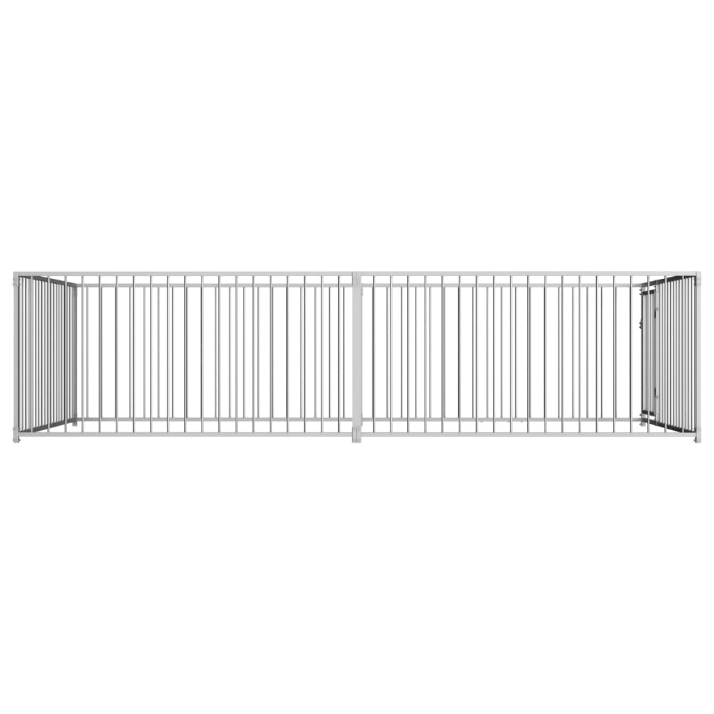 Vidaxl -Hundezwinger für Außen 200x400x100 cm