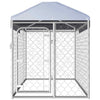 VIDAXL -Hundezwinger für außen mit Dach 200x100x125 cm
