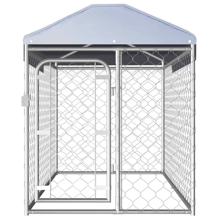 VIDAXL -Hundezwinger für außen mit Dach 200x100x125 cm