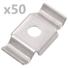 VIDAXL BOUWHEKKLEM 50 ST Edelstahl