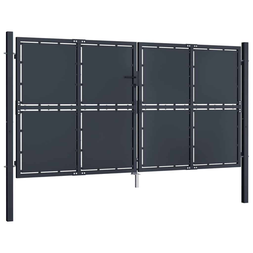 Vidaxl -Anschluss 300x150 cm Stahlanthrazit