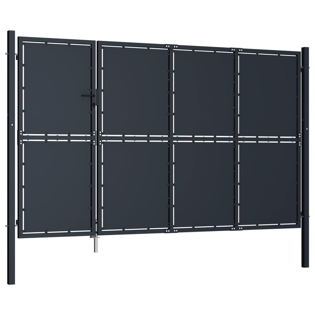 Vidaxl -Anschluss 350x150 cm Stahlanthrazit