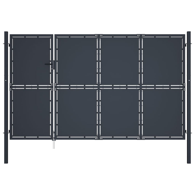 Vidaxl -Anschluss 350x175 cm Stahlanthrazit