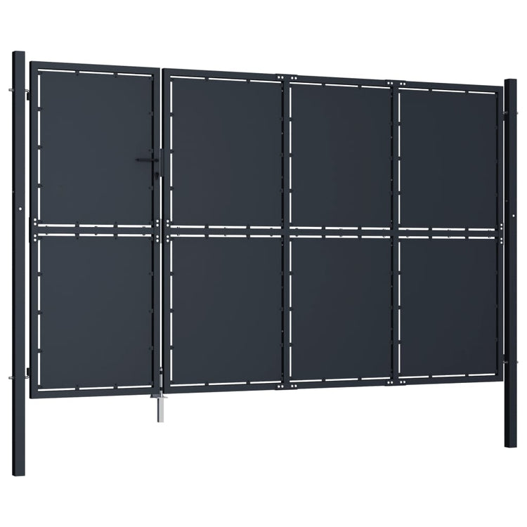 Vidaxl -Anschluss 350x175 cm Stahlanthrazit