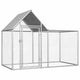 Vidaxl Chicken Run 2x1x1,5 m verzinkter Stahl