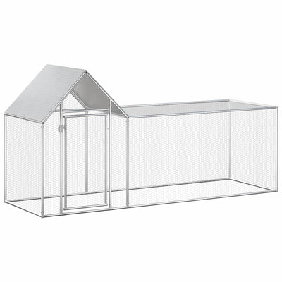 Vidaxl Chicken Run 3x1x1,5 m verzinkter Stahl