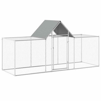 Vidaxl Chicken Run 3x1x1,5 m verzinkter Stahl