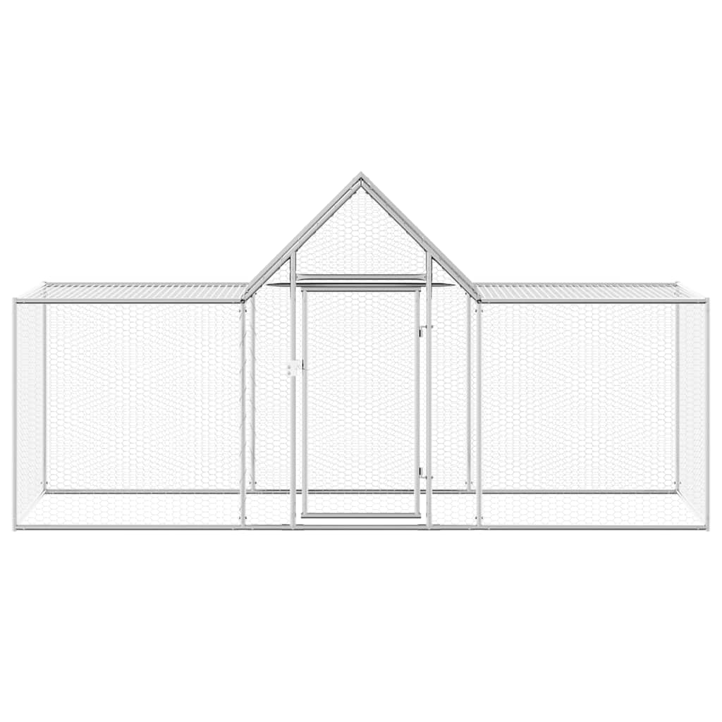 Vidaxl Chicken Run 3x1x1,5 m verzinkter Stahl