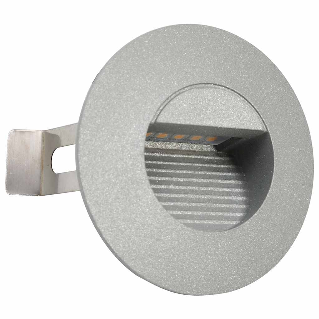 Vidaxxl LED-Außenwandlampen 6 Stück 2 W rund silberfarben