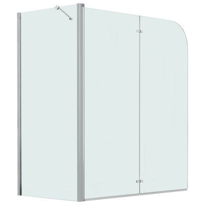 VIDAXL -Dusche Klappwand 120x68x130 cm ESG