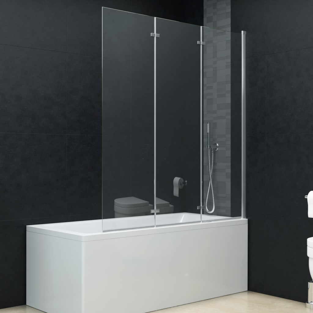 VIDAXL -Duschgehäuse 3 Panels 130x138 cm ESG