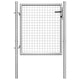 Vidaxl Port 105x125 cm verzinkter Stahl silberfarben