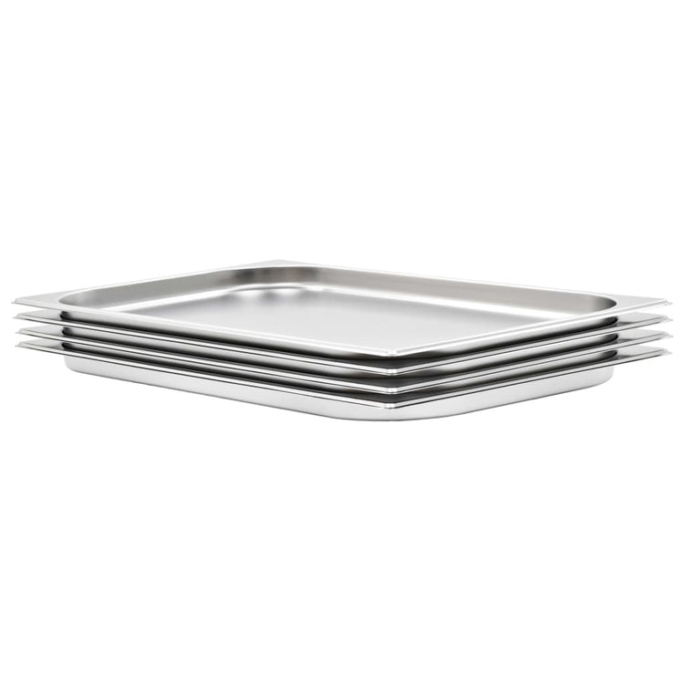 VIDAXL GASTRONORMBAKKEN 4 PCS GN 1 1 20 mm Edelstahl